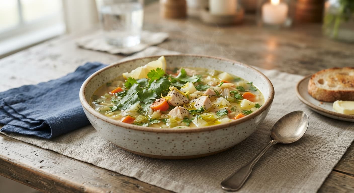 Lemon Cilantro Soup